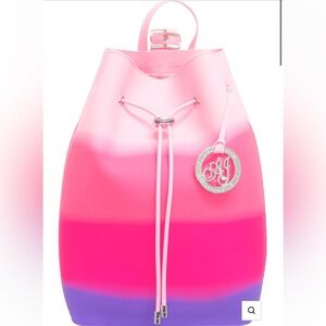 American Jewel Yummy Gummy Silicone Bucket Backpack pink & purple NWT RARE